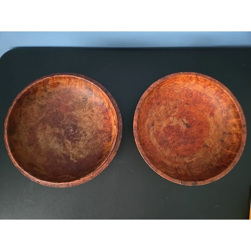Bhutanese Burl Dhapa Wooden Bowl Maple Wood Handmade Luxury